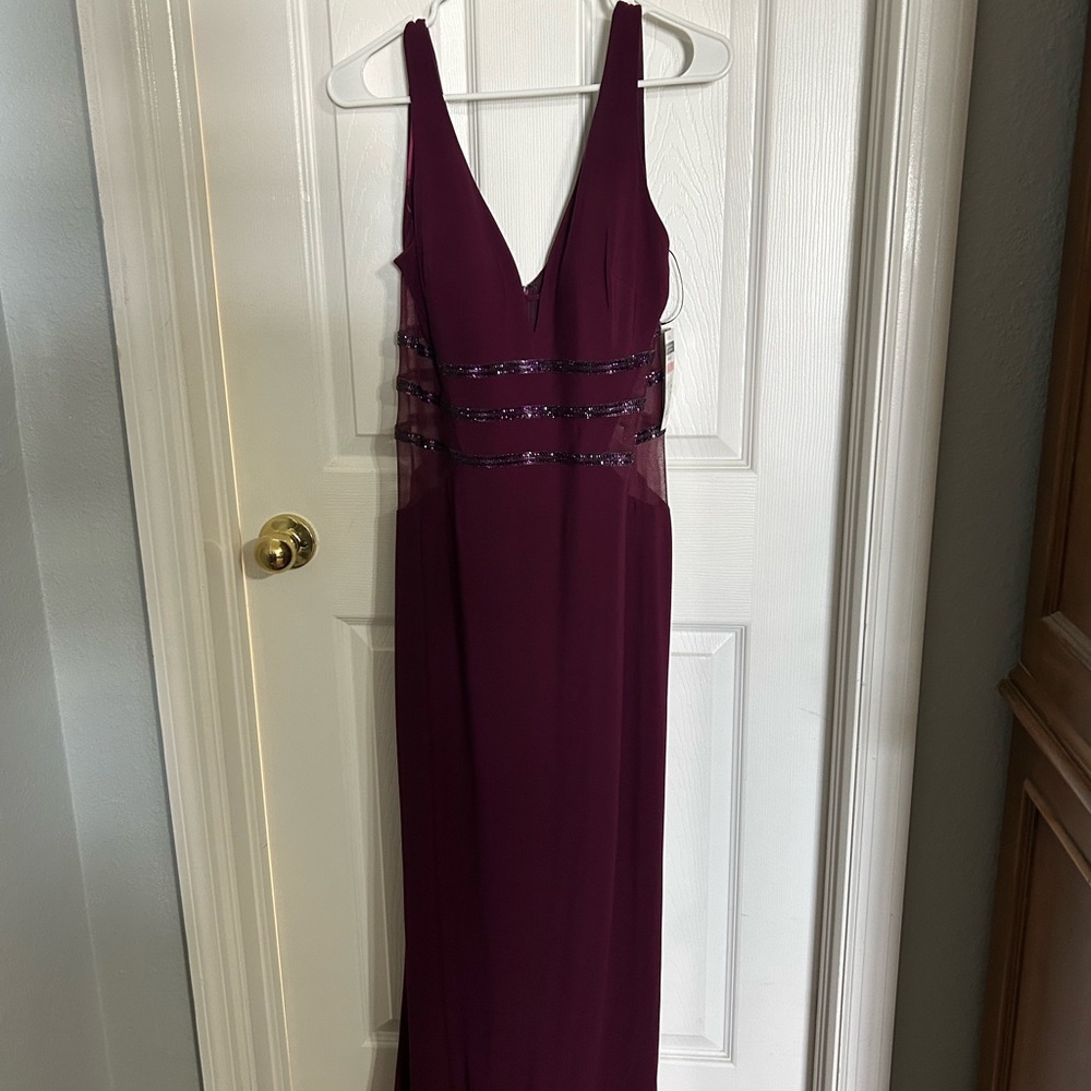 Plum gown size 10 NWT